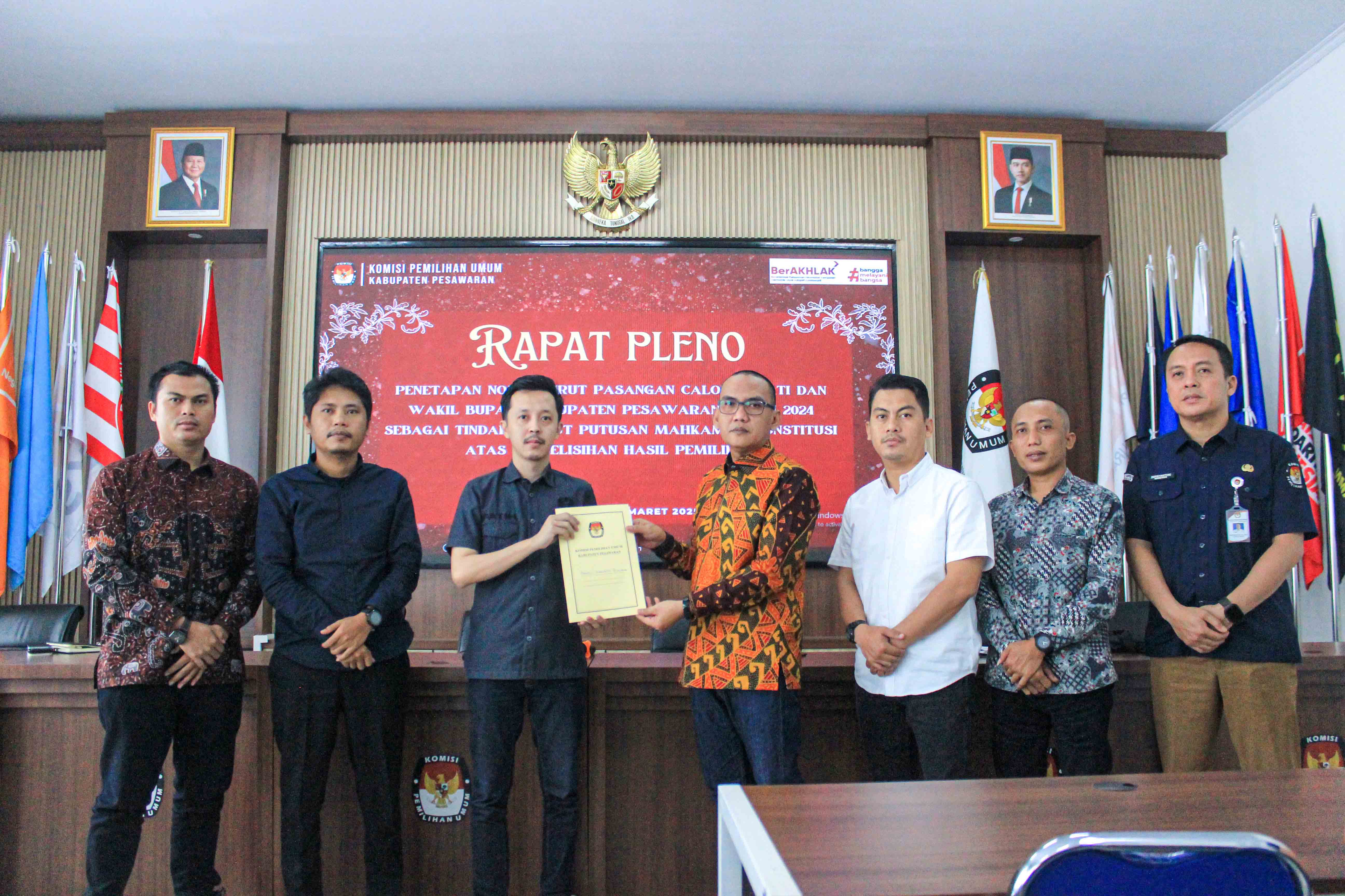 Bawaslu Awasi Penetapan Pasangan Calon dan Nomor Urut untuk PSU Pilkada Pesawaran