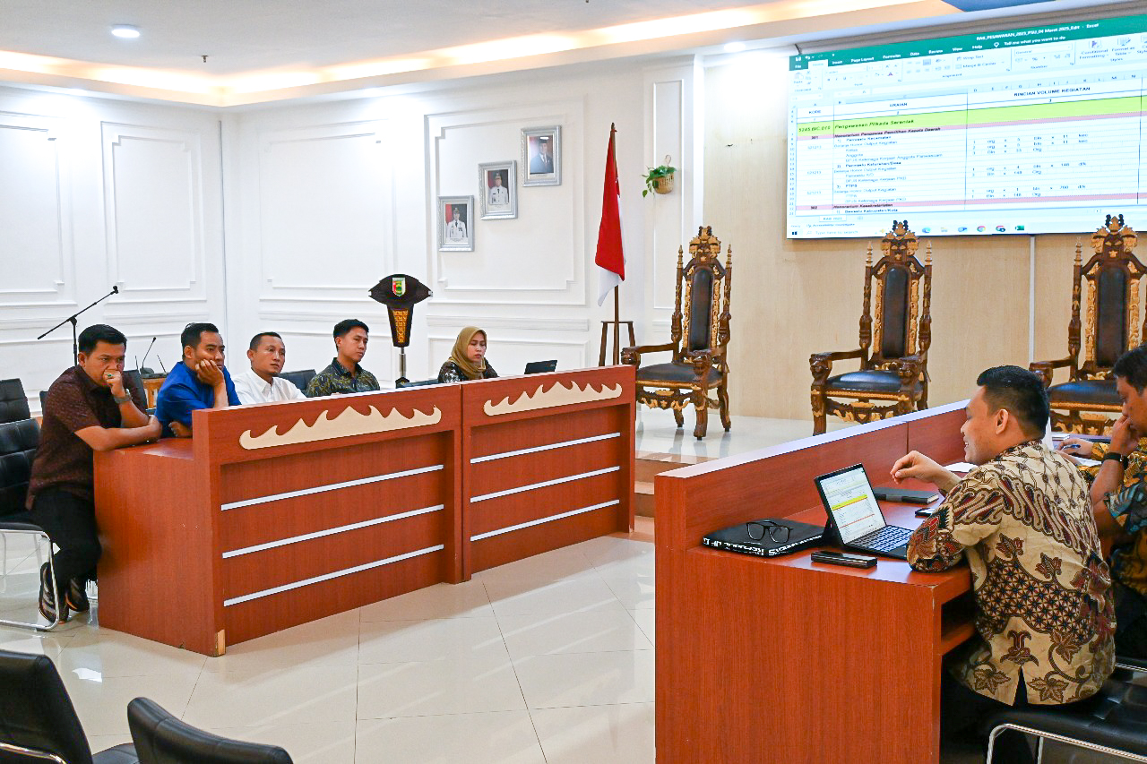 Bawaslu Pesawaran Hadiri Rapat Pembahasan Kebutuhan Pendanaan Tindak Lanjut Putusan MK