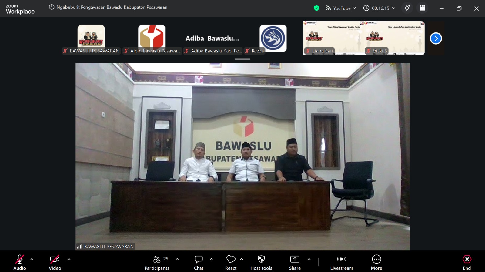 Ngabuburit Pengawasan, Bawaslu Pesawaran Jadikan Ruang Edukasi Demokrasi di Bulan Ramadan