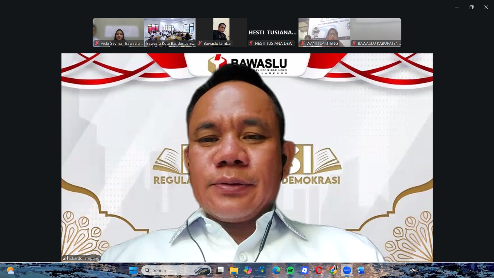 Ikuti Kick Off P2P 2026, Bawaslu Kabupaten Pesawaran Perkuat Pengawasan Partisipatif Menuju Pemilu 2029 yang Bermartabat