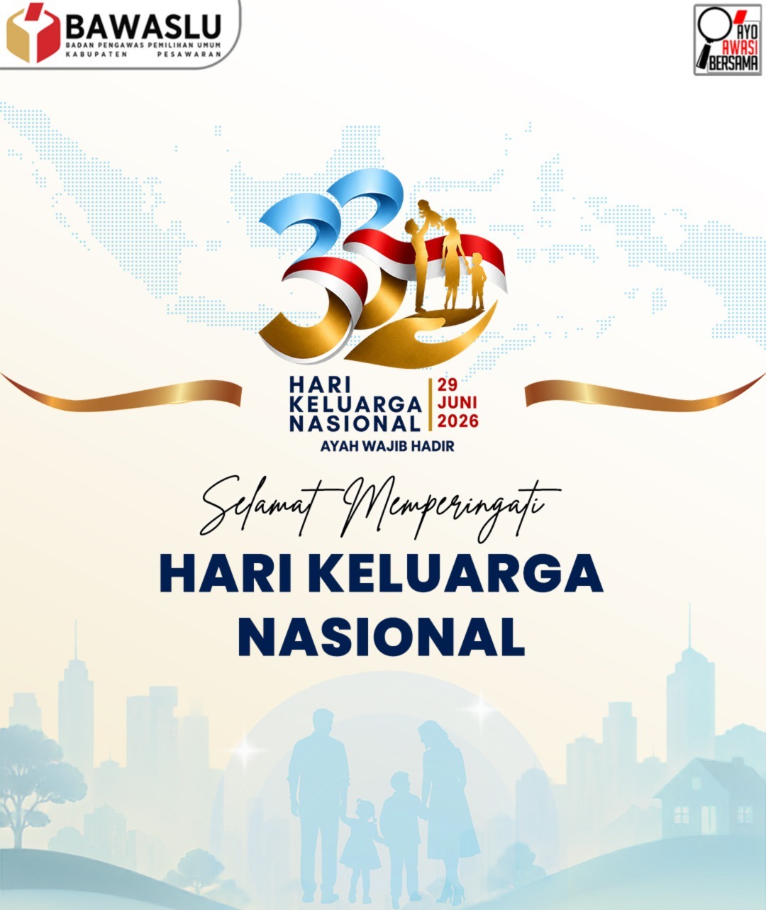 Peringati Hari Keluarga Nasional 2026, Bawaslu Kabupaten Pesawaran Ajak Perkuat Peran Keluarga Bangun Generasi Berkarakter