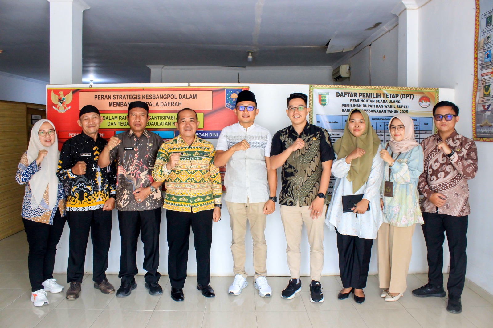 Konsolidasi Demokrasi Bersama Kesbangpol, Bawaslu Kabupaten Pesawaran Perkuat Sinergi Antarlembaga