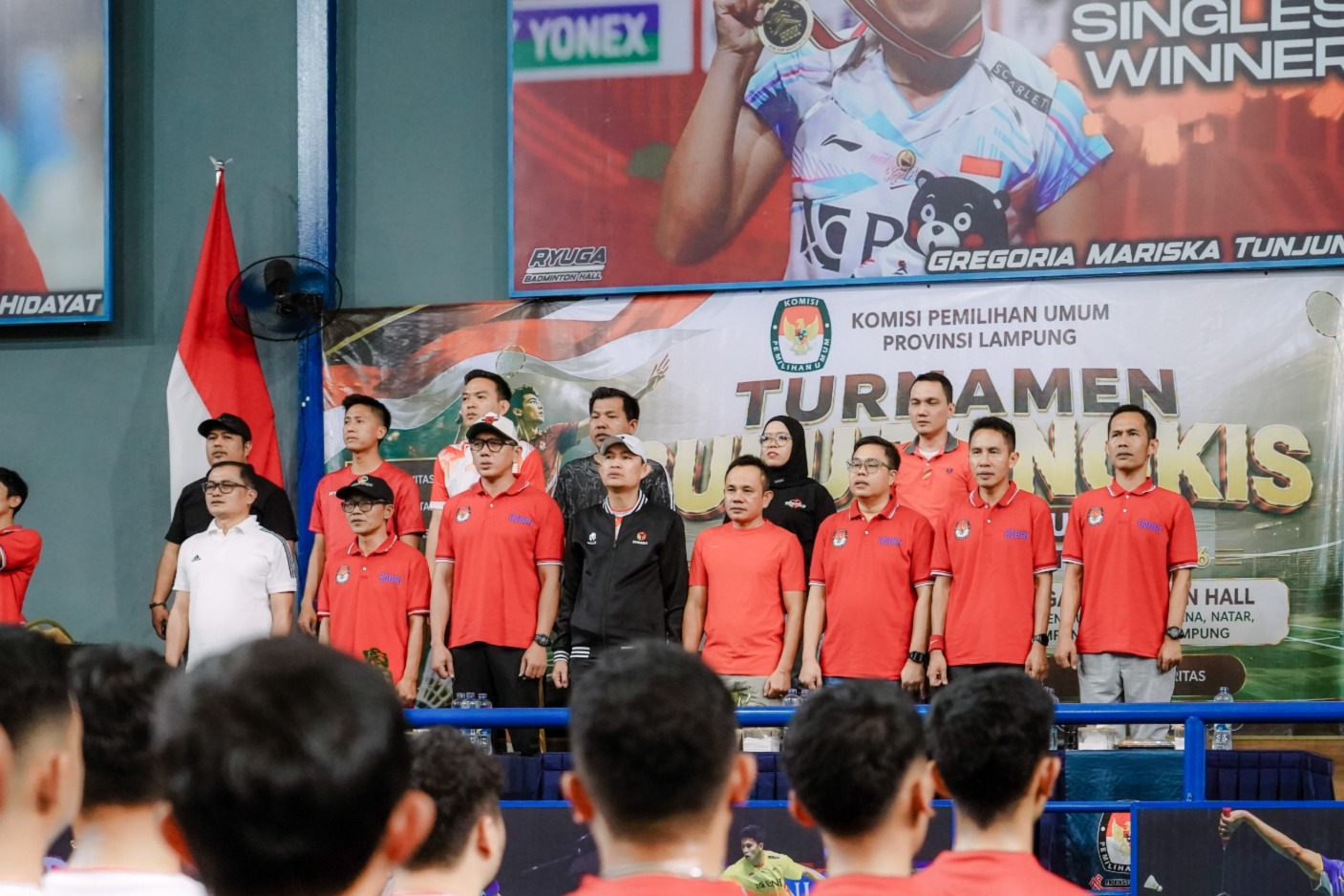 Badminton Cup KPU Lampung, Bawaslu Kabupaten Pesawaran Perkuat Sinergi Lewat Semangat Sportivitas
