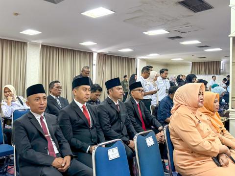 Bawaslu Pesawaran Hadiri Pelantikan Bupati dan Wakil Bupati Terpilih Periode 2025-2030