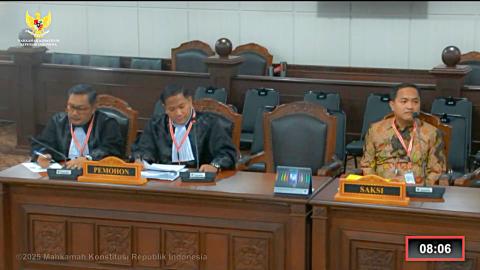 Bawaslu Pesawaran Hadiri Sidang Pembuktian Lanjutan di Mahkamah Konstitusi