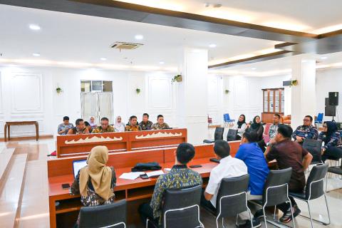 Bawaslu Pesawaran Hadiri Rapat Pembahasan Kebutuhan Pendanaan Tindak Lanjut Putusan MK