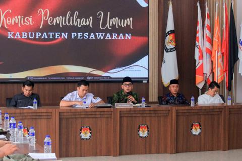 Samakan Persepsi, Bawaslu Pesawaran Lakukan Koordinasi Terkait Pemutakhiran Data Partai Politik ke KPU Pesawaran