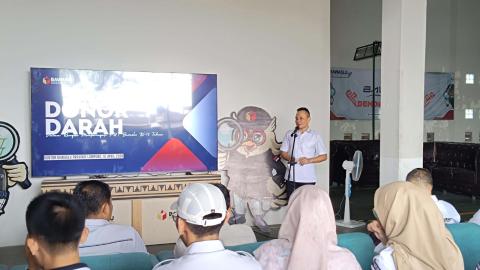 Maknai HUT Bawaslu ke-18, Bawaslu Kabupaten Pesawaran Ikut Aksi Donor Darah