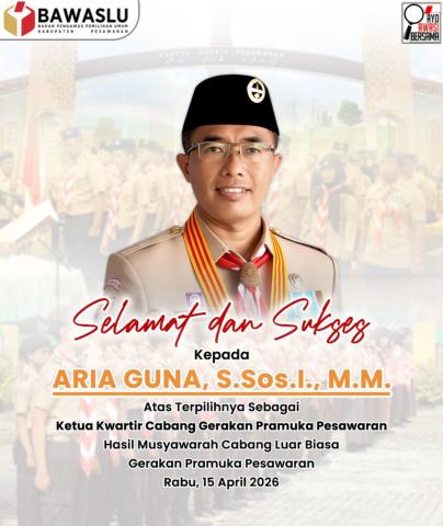 Selamat dan Sukses atas Terpilihnya Ketua Kwartir Cabang Gerakan Pramuka Pesawaran