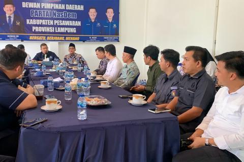 Bawaslu Pesawaran Imbau Partai Politik Teguhkan Komitmen Pemilu Berintegritas