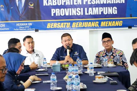 Bawaslu Pesawaran Imbau Partai Politik Teguhkan Komitmen Pemilu Berintegritas