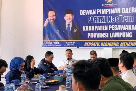Bawaslu Pesawaran Imbau Partai Politik Teguhkan Komitmen Pemilu Berintegritas