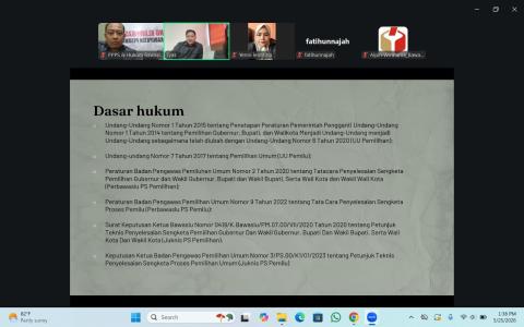 Bawaslu Kabupaten Pesawaran Matangkan Pengelolaan Layanan Hukum yang Profesional dan Akuntabel