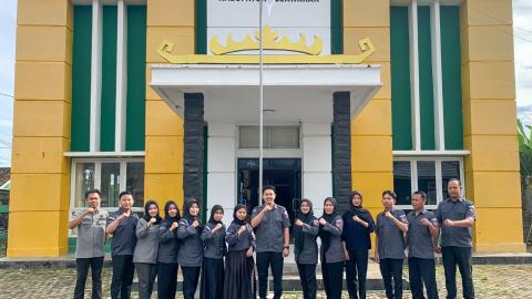 Bangun Budaya Kerja Produktif, Bawaslu Kabupaten Pesawaran Gelar Apel Pagi