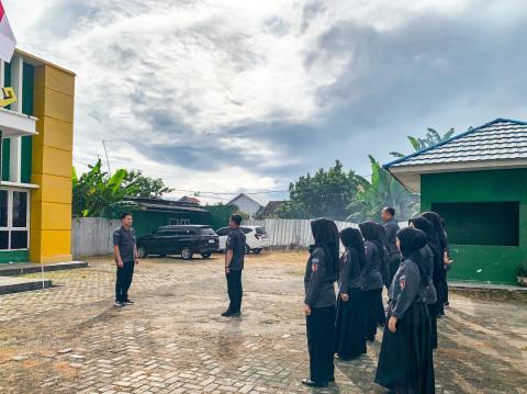 Bangun Budaya Kerja Produktif, Bawaslu Kabupaten Pesawaran Gelar Apel Pagi
