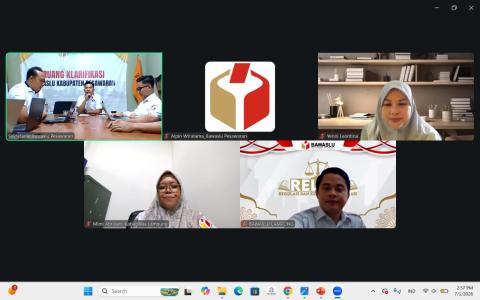 Perkuat Pemahaman Regulasi Pengawasan PDPB, Bawaslu Kabupaten Pesawaran Gelar Kajian Hukum Perbawaslu Nomor 1 Tahun 2025