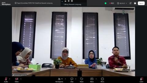 Bawaslu Kabupaten Pesawaran Ikuti Konsolidasi Hasil Pengawasan PDPB Triwulan II Tahun 2026