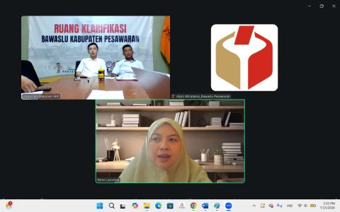 Evaluasi Kinerja Mingguan, Bawaslu Kabupaten Pesawaran Perkuat Profesionalisme dan Integritas Pengawasan