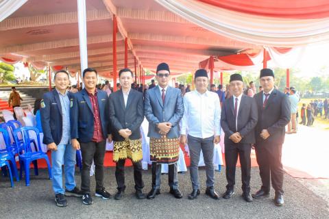 Bawaslu Kabupaten Pesawaran Ikuti Upacara Hari Jadi ke-19 Kabupaten Pesawaran
