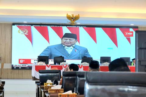 Hadiri Rapat Paripurna Istimewa, Pajril Fatra Tegaskan Semangat Kebangsaan dan Pengawalan Demokrasi