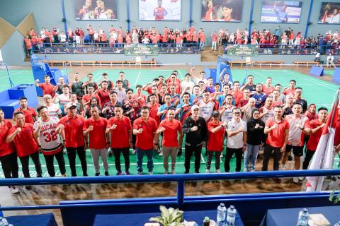 Badminton Cup KPU Lampung, Bawaslu Kabupaten Pesawaran Perkuat Sinergi Lewat Semangat Sportivitas