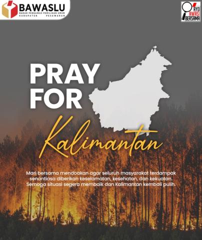 Bawaslu Kabupaten Pesawaran Sampaikan Duka atas Musibah Karhutla di Kalimantan