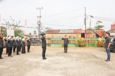 Awali Pekan dengan Semangat Pengabdian, Bawaslu Kabupaten Pesawaran Gelar Apel Pagi