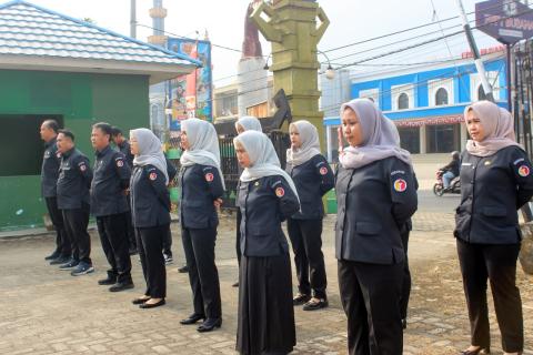 Awali Pekan dengan Semangat Pengabdian, Bawaslu Kabupaten Pesawaran Gelar Apel Pagi