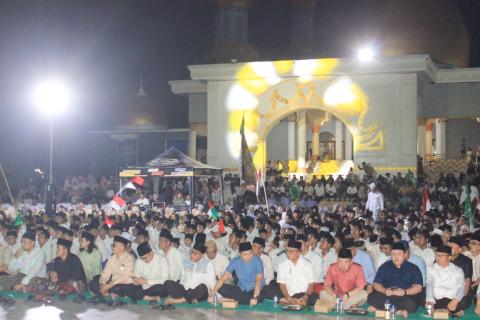 Pesawaran Bersholawat, Pajril Fatra Tekankan Nilai Persaudaraan dalam Kehidupan Demokrasi