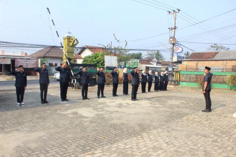 Perkuat Integritas Jajaran, Bawaslu Kabupaten Pesawaran Gelar Apel Pagi