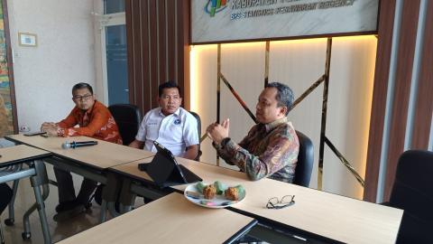 Bawaslu Kabupaten Pesawaran Audiensi ke Badan Pusat Statistik, Perkuat Koordinasi dan Sinergi Antarlembaga