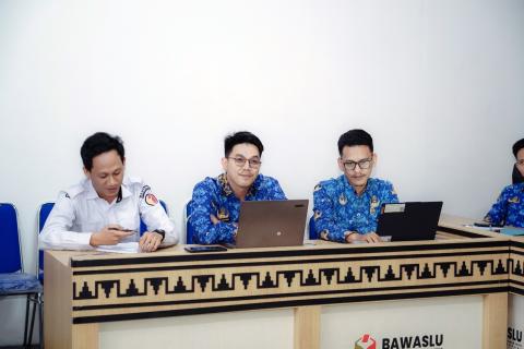 Bawaslu Pesawaran Ikuti Pemaparan Rencana Aksi Perubahan Peserta PKP di Bawaslu Provinsi Lampung