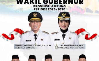 Bawaslu Pesawaran Ucapkan Selamat atas Pelantikan Gubernur dan Wakil Gubernur Lampung Periode 2025–2030