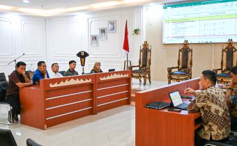 Bawaslu Pesawaran Hadiri Rapat Pembahasan Kebutuhan Pendanaan Tindak Lanjut Putusan MK