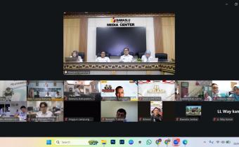 Bawaslu Pesawaran Ikuti Rapat Evaluasi Kehumasan dan Keterbukaan Informasi