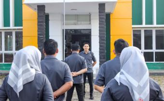 Awali Aktivitas Kerja, Bawaslu Kabupaten Pesawaran Gelar Apel Pagi