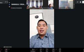 Bawaslu Kabupaten Pesawaran Ikuti Konsolidasi Hasil Pengawasan PDPB Triwulan II Tahun 2026