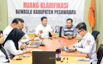 Perkuat Koordinasi dan Evaluasi Kinerja, Bawaslu Kabupaten Pesawaran Gelar Rapat Mingguan