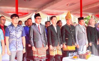 Bawaslu Kabupaten Pesawaran Ikuti Upacara Hari Jadi ke-19 Kabupaten Pesawaran