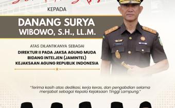 Danang Suryo Wibowo Emban Amanah Baru, Bawaslu Kabupaten Pesawaran Sampaikan Selamat dan Sukses