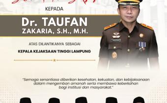 Bawaslu Kabupaten Pesawaran Sampaikan Selamat atas Amanah Baru Taufan Zakaria sebagai Kajati Lampung